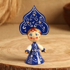 Сувенир "Кукла в синем платье", дерево, микс - фото 9662334