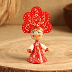 Сувенир "Кукла в красном платье", дерево, микс - фото 9662338