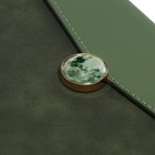 УЦЕНКА Органайзер на кольцах А6+ с клапаном, 80 листов, линейка, кожзам, с ручкой, в подарочной коробке, зеленый - Фото 7