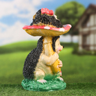 Садовая фигура "Ежиха с ежонком на мухоморе" 30х20х20см - фото 24430590