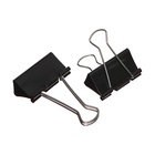 Набор зажимов для бумаг черных 51 мм 12 штук, в пластиковой тубе - Фото 6