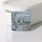 Контейнер для хранения с крышкой LaDо́m «Лёгкость», 17,8×12,7×8,4 см, цвет белый - Фото 8