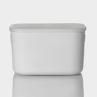 Контейнер для хранения с крышкой LaDо́m «Лёгкость», 25,7×18×16 см, цвет белый - Фото 5