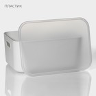 Контейнер для хранения с крышкой LaDо́m «Лёгкость», 36.5×26×16 см, белый - Фото 2