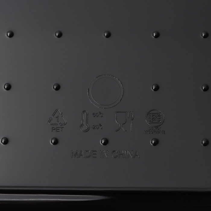 Контейнер для хранения с крышкой LaDо́m «Лаконичность», 28,5×11×10,5 см, цвет темно-серый
