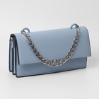 Цепочка для сумки, с карабинами, металлическая, плоская, 18×13 мм, 30 см, цвет серебряный - Фото 3