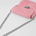 Цепочка для сумки, с карабинами, металлическая, плоская, 18×13 мм, 60 см, цвет серебряный - Фото 3