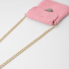 Цепочка для сумки, с карабинами, металлическая, плоская, 18×13 мм, 120 см, цвет золотой - Фото 3