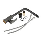 Смеситель для кухни ZEIN Z3762, однорычажный, высота излива 34 см, графит - Фото 10