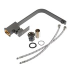 Смеситель для кухни ZEIN Z3764, однорычажный, высота излива 33 см, графит - Фото 10