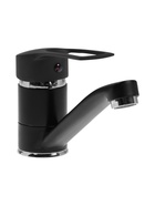 Смеситель для кухни ZEIN Z3823, однорычажный, длина излива 15 см, картридж 35 мм, черный - Фото 4