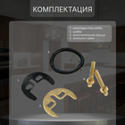 Смеситель для кухни ZEIN Z3823, однорычажный, длина излива 15 см, картридж 35 мм, черный - Фото 3