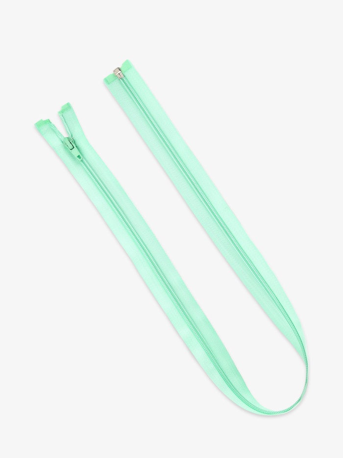 Молния «Спираль», №5, разъёмная, замок автомат, 70 см, светло-зелёная - Фото 1