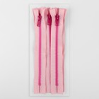 Молния «Трактор», №5, неразъёмная, замок автомат, 18 см, розовая - Фото 3