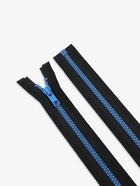 Молния «Трактор», №5, разъёмная, замок автомат, 35 см, чёрная, синяя - Фото 3