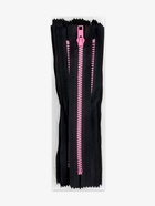 Молния «Трактор», №5, неразъёмная, замок автомат, 20 см, чёрная, розовая 10217976