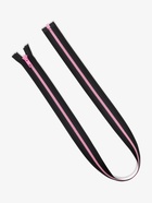 Молния «Трактор», №5, разъёмная, замок автомат, 80 см, чёрная, розовая - Фото 2