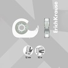 Двусторонняя клейкая лента ErichKrause, прозрачная, 12 мм×10 м, в диспенсере - Фото 2