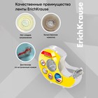 Двусторонняя клейкая лента ErichKrause, прозрачная, 12ммх10м, в диспенсере 10352353 - фото 13151231