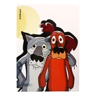 Папка-уголок А4, 160 мкм, ErichKrause "Жил-был Пес", полупрозрачный, глянцевый, микс (комплект 12 шт) - фото 24061121