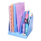 Подставка для бумаг, пластиковая ErichKrause Regatta, Pastel Bloom, голубой - Фото 2