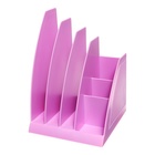 Подставка для бумаг, пластиковая ErichKrause Regatta, Pastel Bloom, фиолетовый - фото 9662628