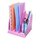 Подставка для бумаг, пластиковая ErichKrause Regatta, Pastel Bloom, фиолетовый - фото 9877354