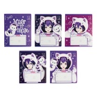 Тетрадь 12 листов в линейку ErichKrause Space Anime, обложка мелованный картон, блок офсет, 5В, микс - фото 10017320