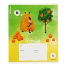 Тетрадь 12 листов в линейку ErichKrause Capybara Travel, обложка мелованный картон, блок офсет, 5В, микс (10 шт) - фото 807476679