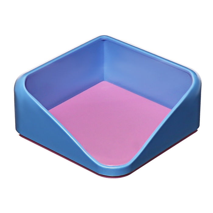 Подставка для бумажного блока, пластиковая ErichKrause Forte,Pastel Bloom, голубой/фиолетовый - Фото 1