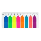 Закладки с клеевым краем пластиковые 12х45 мм, ErichKrause Neon Arrows, 200 листов 8 цветов - фото 9819899