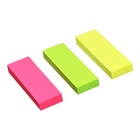 Закладки с клеевым краем бумажные 25x75 мм, ErichKrause "Neon", 300 листов, 3 цвета - Фото 1