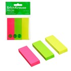 Закладки с клеевым краем бумажные 25x75 мм, ErichKrause "Neon", 300 листов, 3 цвета - Фото 3