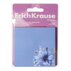 Блок с липким краем бумажный 75х75 мм, ErichKrause "Pastel Bloom", 50 листов, синий - фото 9662691