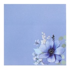 Блок с липким краем бумажный 75х75 мм, ErichKrause "Pastel Bloom", 50 листов, синий - фото 9819939