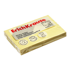 Блок с липким краем бумажный 75х50 мм, ErichKrause 100 листов, желтый - фото 9830757