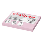 Блок с липким краем бумажный 75х50 мм, ErichKrause 100 листов, розовый - фото 9662701