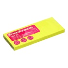 Блок с липким краем бумажный 40х50 мм, ErichKrause 300 листов, желтый - Фото 3