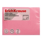 Блок с липким краем бумажный 100х75 мм, ErichKrause, 100 листов, розовый - Фото 1
