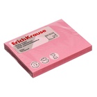 Блок с липким краем бумажный 100х75 мм, ErichKrause, 100 листов, розовый - Фото 2