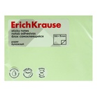 Блок с липким краем бумажный 100х75 мм, ErichKrause, 100 листов, зеленый - фото 321507421