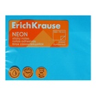 Блок с липким краем бумажный 100х75 мм, ErichKrause "Neon", 100 листов голубой - фото 321507424