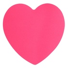Блок с липким краем бумажный 70x70мм, ErichKrause "Heart Neon", 50 листов, розовый - Фото 2