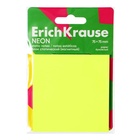 Блок статический (магнитный) 75х75, ErichKrause "Neon", 50 листов желтый - фото 321507436