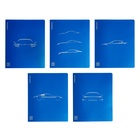Тетрадь 48 листов в клетку ErichKrause CoverProBook Mirage, с пластиковой обложкой, синий, - фото 9067792