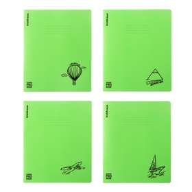 Тетрадь 48 листов в клетку ErichKrause CoverProBook Motion,с пласт. обложкой, зеленый,