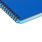 Тетрадь А5 80 листов в клетку на спирали ErichKrause Mirage, с пластиковой обложкой синий, - фото 9795539