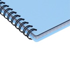 Тетрадь А5 80 листов в клетку на спирали ErichKrause Symbol, с пластиковой обложкой голубой, - Фото 3