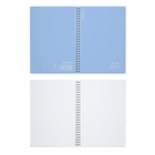 Тетрадь на спирали, 80 листов в клетку, ErichKrause Symbol, пластиковая обложка, блок офсет 100% белизна, голубая - Фото 5