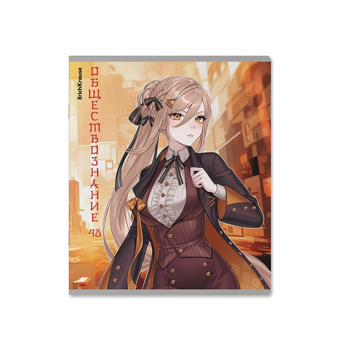 Предметная тетрадь по обществознанию ErichKrause. Manga, 48 листов, в клетку, со справочным материалом, обложка из мелованного картона - Фото 1